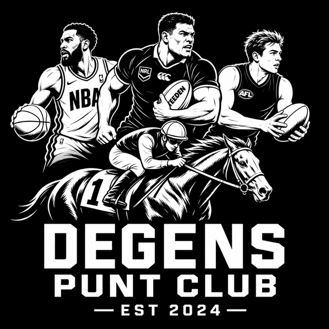 Degens Punt Club — NBA, NRL, AFL, horses. Est 2024